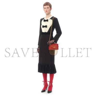 VALENTINO SMALL VALENTINO GARAVANI VAIN SHOULDER BAG IN SHINY CALFSKIN 6W0B0R17GCB_0RO (19.5*13*7cm) VALENTINO SMALL VALENTINO GARAVANI VAIN SHOULDER BAG IN SHINY CALFSKIN 6W0B0R17GCB_0RO (19.5*13*7cm)